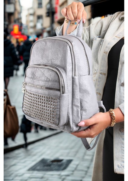 Orijinal Polo Bag Yumuşak Deri Orta Boy Taşlı Kadın Sırt Çantası fiyatları