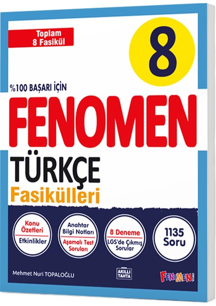 8. Sınıf LGS Türkçe Konu Özetli Soru Bankası 8 Fasikül