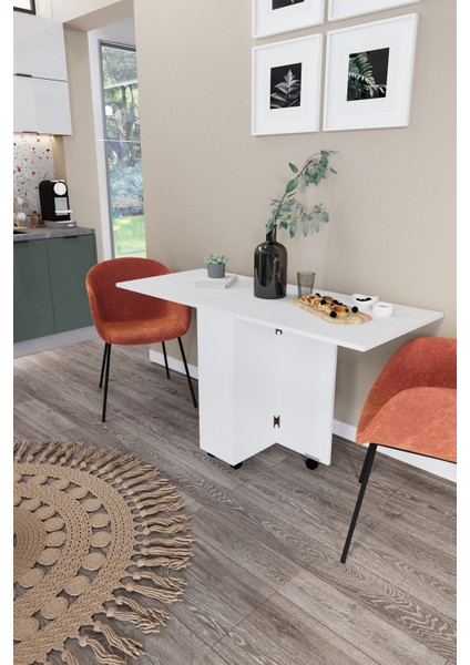 Ultra Flamingo Pratik Katlanır Portatif Masa Mutfak ve Yemek Masası