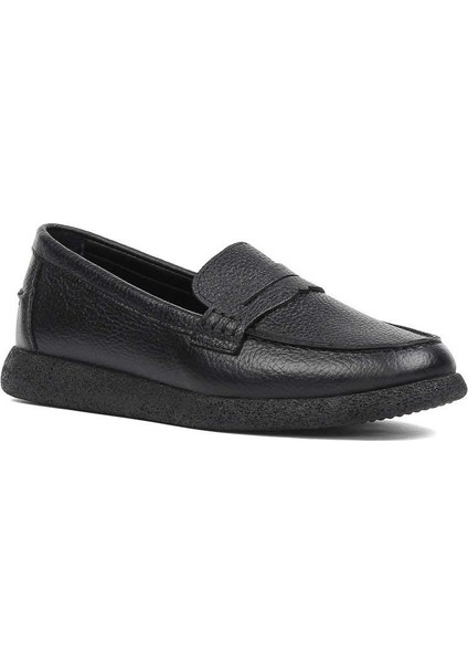 Kadın Siyah Deri Loafer fiyatları