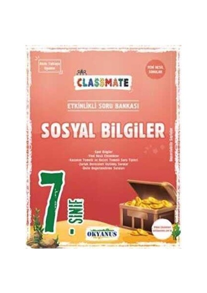 7. Sınıf Classmate Sosyal Bilgiler Etkinlikli Soru Bankası