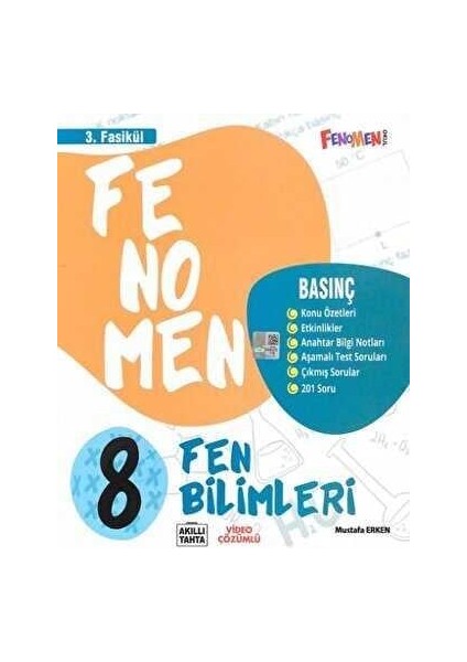 8. Sınıf 2023 Fen Bilimleri 3. Fasikül Basınç