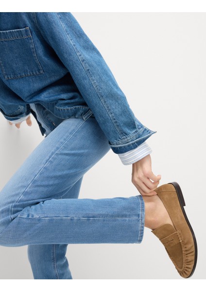 Magic Shaping Yüksek Bel Straight Leg Jean Pantolon