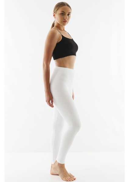 Pamuk Elastan (Likralı) Yüksekbel Uzun Kadın Tayt 2001 indirimleri