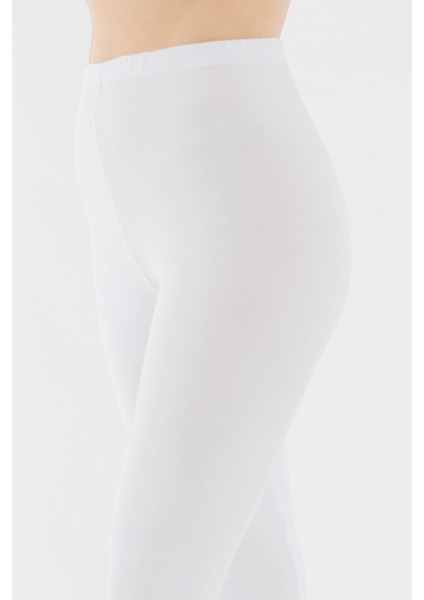 Pamuk Elastan (Likralı) Yüksekbel Uzun Kadın Tayt 2001