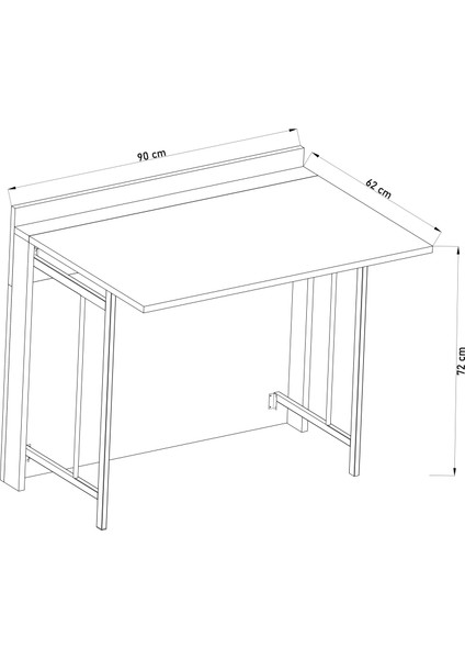 DF09101B Katlanır Portatif Çalışma Masası