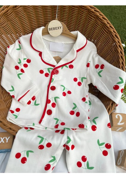 Kiraz Baskılı Pijama Takımı fiyatları