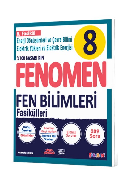 Fenomen Okul 8. Sınıf Fen Bilimleri 6. Fasikül Enerji Dönüşümleri Ve Çevre Bilimi