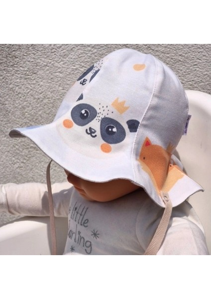 Çift Taraflı Bağlamalı Keten Görünümlü Bebek Bucket Şapka fiyatları
