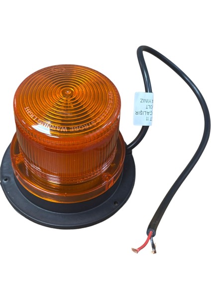 Flaşlı Iş Makinası Traktör Döner Lamba Mıknatıslı Kablolu TAS-064