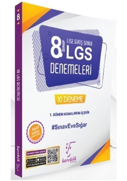 8. Sınıf Lgs 1. Dönem Konuları 10 Deneme Kitabı