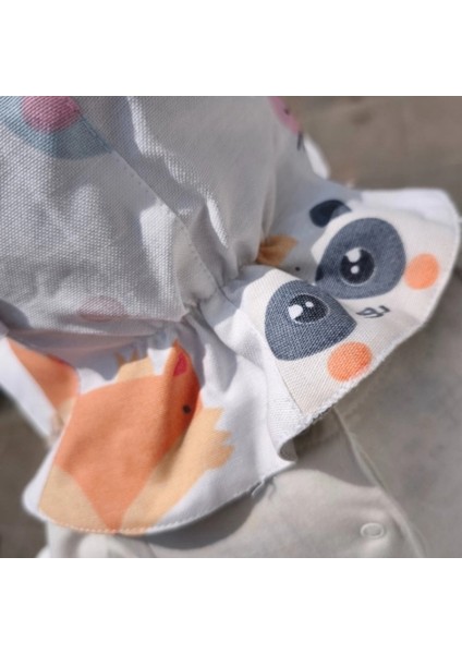 Çift Taraflı Bağlamalı Keten Görünümlü Bebek Bucket Şapka fırsatları