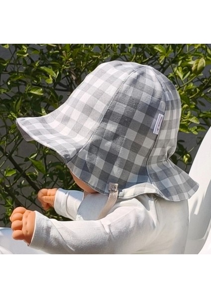 Çift Taraflı Bağlamalı Keten Görünümlü Bebek Bucket Şapka fiyatları