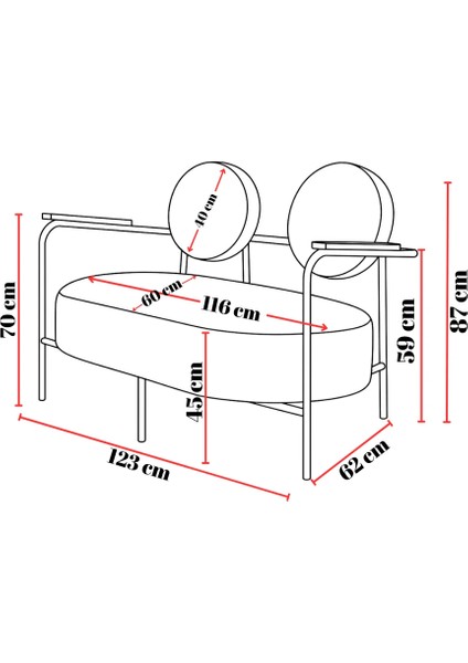 - Venüs Ikili Koltuk Kanepe - Deri Kumaş - Metal Iskelet - Yeşil fiyatları
