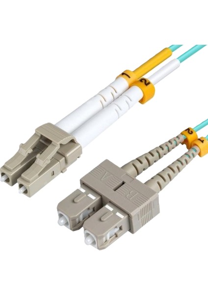 10M Sc/pc-Lc/pc Om3 10G/40G Duplex 50/125 Fiber Optik Cable Lszh