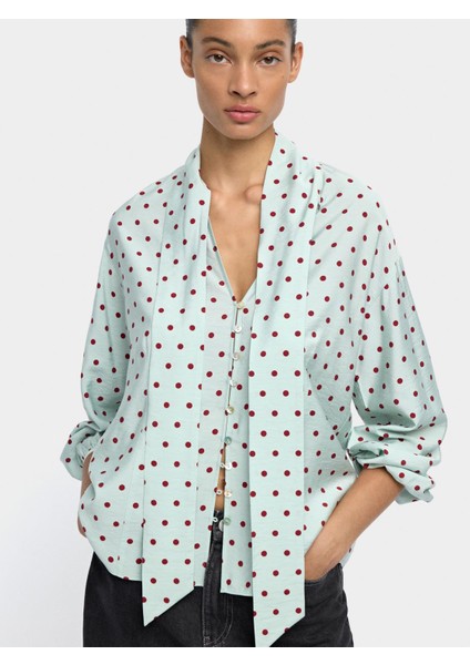 Puantiye Desenli Gömlek indirimleri