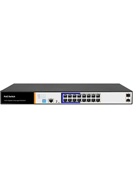 16 Port Gigabit Layer2 Yönetilebilir Aı Poe Switch