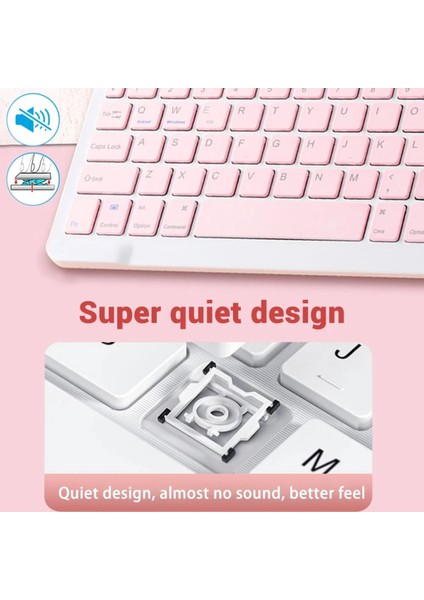 Tablet Telefon Uyumlu Bluetooth Şarj Edilebilir Türkçe Karakterli Q Klavye Mouse Set fiyatları
