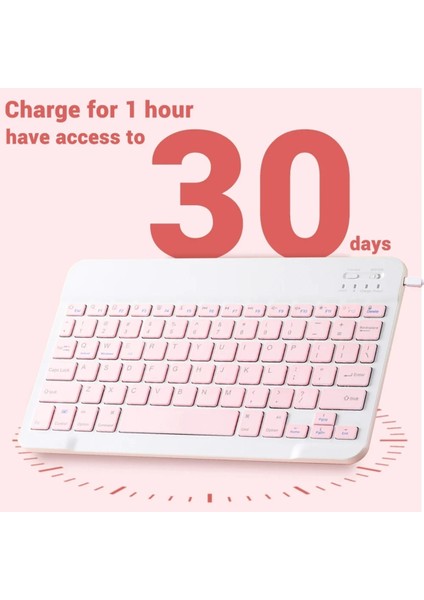 Tablet Telefon Uyumlu Bluetooth Şarj Edilebilir Türkçe Karakterli Q Klavye Mouse Set modelleri