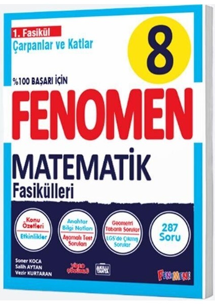 Fenomen 8. Sınıf LGS Matematik 1. Fasikül Konu Özetli Soru Bankası