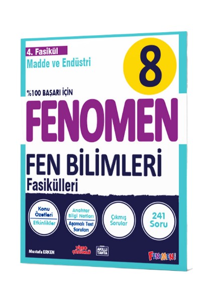 Fenomen Okul 8. Sınıf Fen Bilimleri 4. Fasikül Madde Ve Endüstri