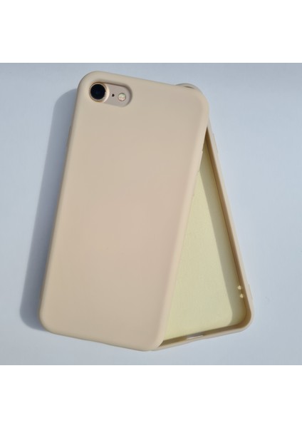 İphone SE ve İphone 7/8 ile Uyumlu LOGOSUZ İçi Kadife Esnek Silikon Kılıf