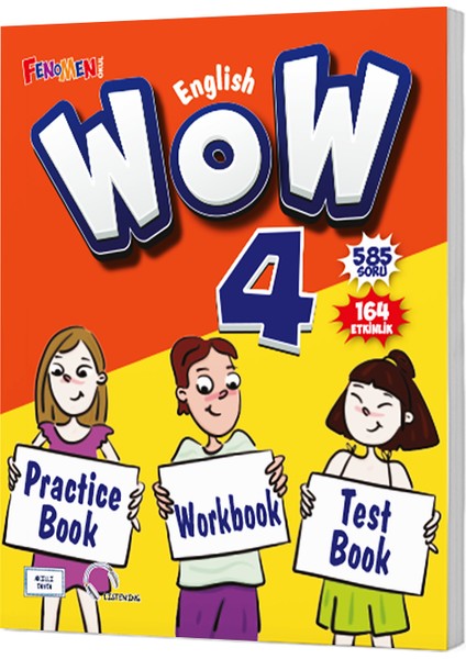 Fenomen Okul 2026 4. Sınıf Wow English Practice Book + Workbook + Test Book