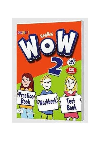 Fenomen Okul 2026 2. Sınıf Wow English Practice Book + Workbook + Test Book