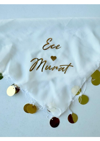 Altın İz Gıda Isme Özel Gelin Mendili (Düğün,kına,bride) 1 Adet