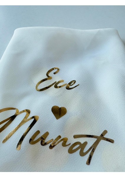 Altın İz Gıda Isme Özel Gelin Mendili (Düğün,kına,bride) 1 Adet