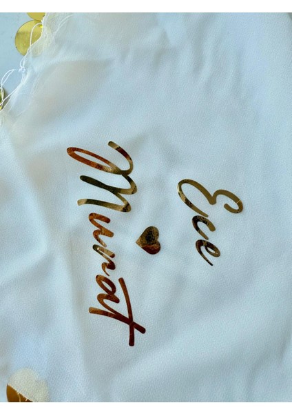 Altın İz Gıda Isme Özel Gelin Mendili (Düğün,kına,bride) 1 Adet