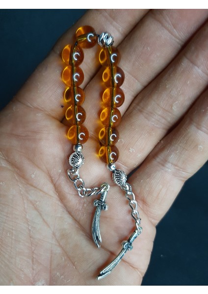 Mryart Kahve Rengi Cam Boncuk Zaza Tesbih fiyatları