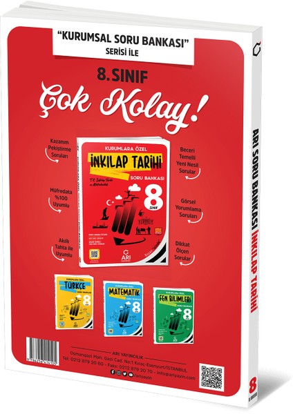 8.Sınıf LGS T.C. İnkılap Tarihi ve Atatürkçülük Soru Bankası fiyatları