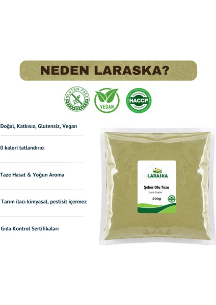 Şeker Otu Tozu (Stevia) 500g fırsatları