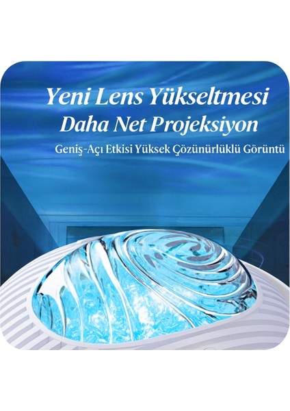 Rgb Işık Efektli Ufo Tasarım Yıldızlı Gece Projektör Lamba – Bluetooth Hoparlörlü fiyatları