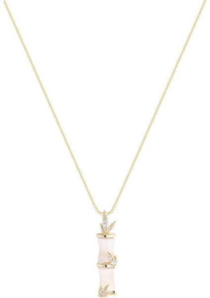 Bambu Kolye Netflix Aynı Tarz Köprücük Kemiği Zinciri (Yurt Dışından)