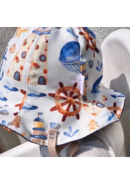 Çift Taraflı Bağlamalı Keten Görünümlü Bebek Bucket Şapka fiyatları