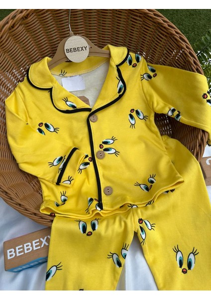 Tweety Baskılı Pijama Takımı modelleri