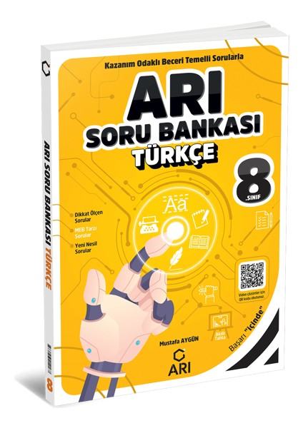8. Sınıf Türkçe Soru Bankası – Yeni Müfredata Uygun, Çözümlü ve Güncel Testlerle Başarıya Hazırlık