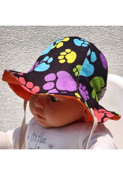 Çift Taraflı Bağlamalı Keten Görünümlü Bebek Bucket Şapka fiyatları