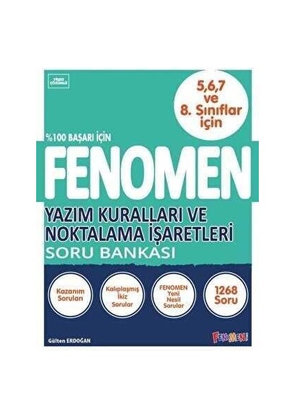 Fenomen Okul 5. 6. 7. Ve 8. Sınıf Yazım Kuralları Ve Noktalama İşaretleri Soru Bankası