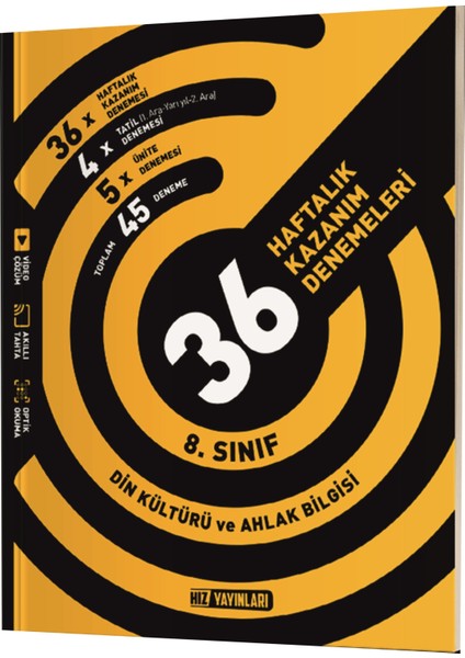 8. Sınıf Din Kültürü 36 Haftalık Kazanım Denemeleri