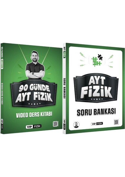 Vip Fizik 90 Günde AYT Video Ders Kitabı ve AYT Fizik Soru Bankası Seti Vip Fizik Yayınları