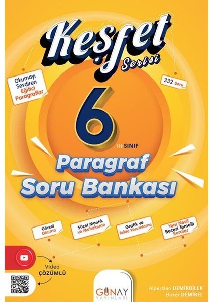 6. Sınıf Keşfet Serisi Paragraf Soru Bankası