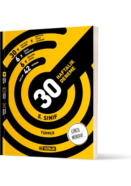 5. Sınıf Türkçe Haftalık Deneme 30 Deneme 570 Soru