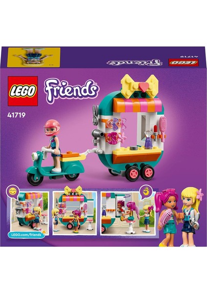 Friends 41719 Mobil Moda Butiği Oyun Seti Çocuklar İçin Eğlenceli Yapım ve Tasarım Oyuncağı