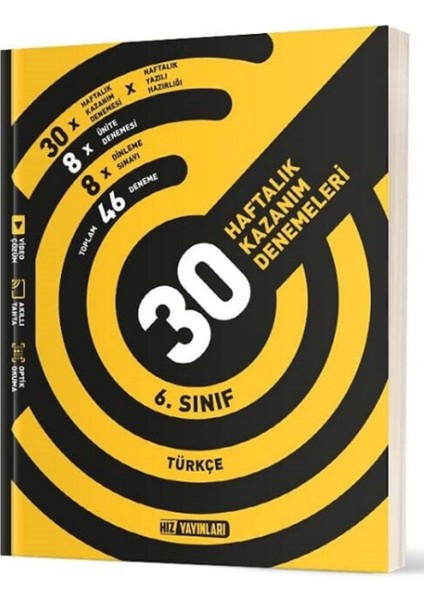 6.Sınıf Türkçe 30 Haftalık Deneme Yeni
