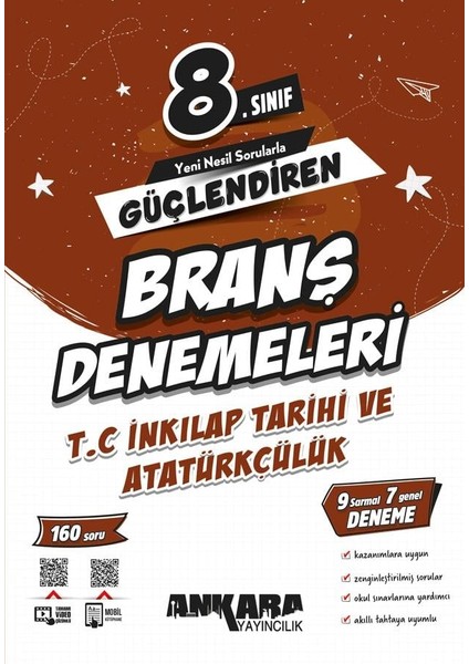 8. Sınıf T.C. Inkılap Tarihi Ve Atatürkçülük Güçlendiren Branş Denemeleri