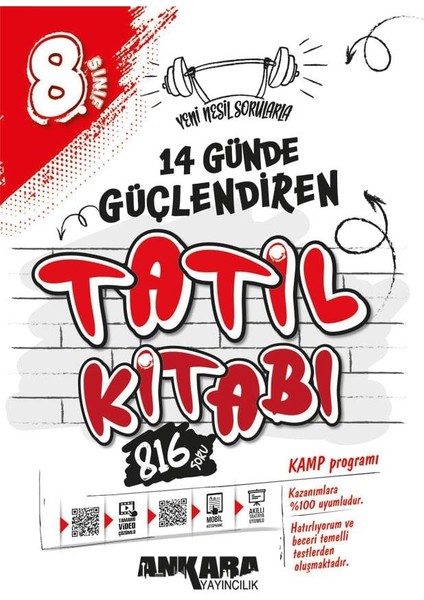 8.Sınıf 14 Günde Güçlendiren Tatil Kitabı