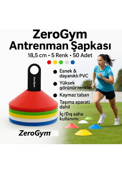 Antrenman Çanak Tabak 18,5cm 6 Renk 50 Adet fiyatları